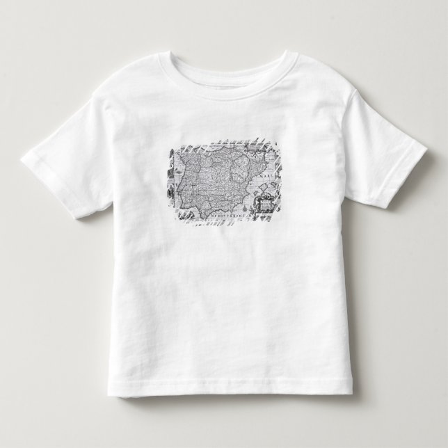 Map of Spain Toddler T-Shirt (Front)