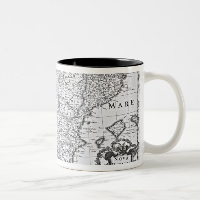 Map of Spain Two-Tone Coffee Mug (Right)