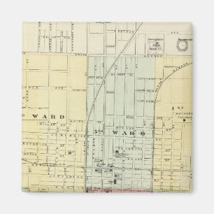 Map of Springfield City Magnet