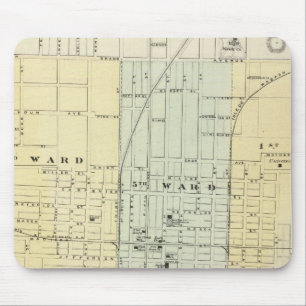 Map of Springfield City Mouse Pad