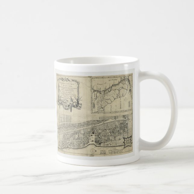 Map of St. Augustine Florida (1764) Coffee Mug (Right)