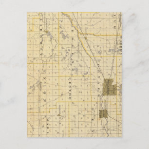 Map of St Joseph County Postcard