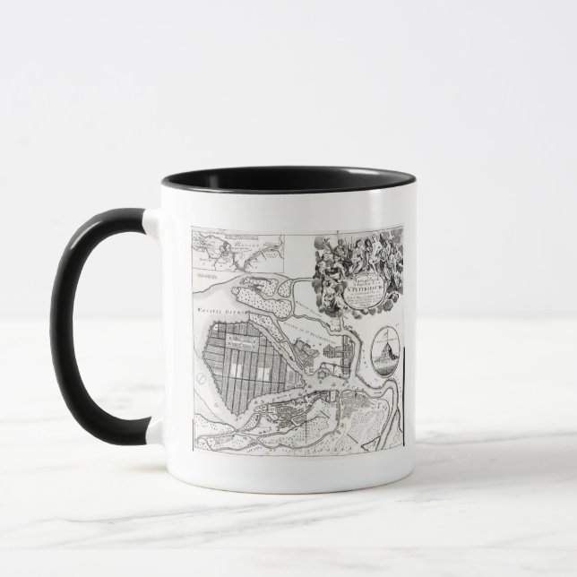Map of St.Petersburg Mug (Left)