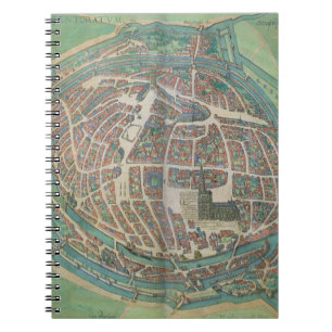Map of Strasbourg, from 'Civitates Orbis Terrarum' Notebook