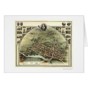 Map of Stratford on Avon, England by Brown 1908