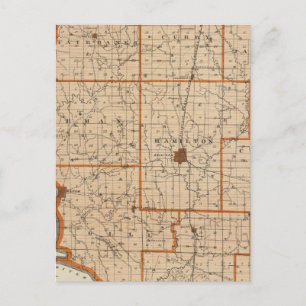 Map of Sullivan County Postcard
