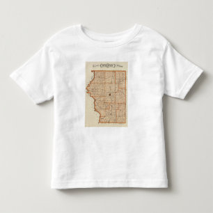 Map of Sullivan County Toddler T-Shirt