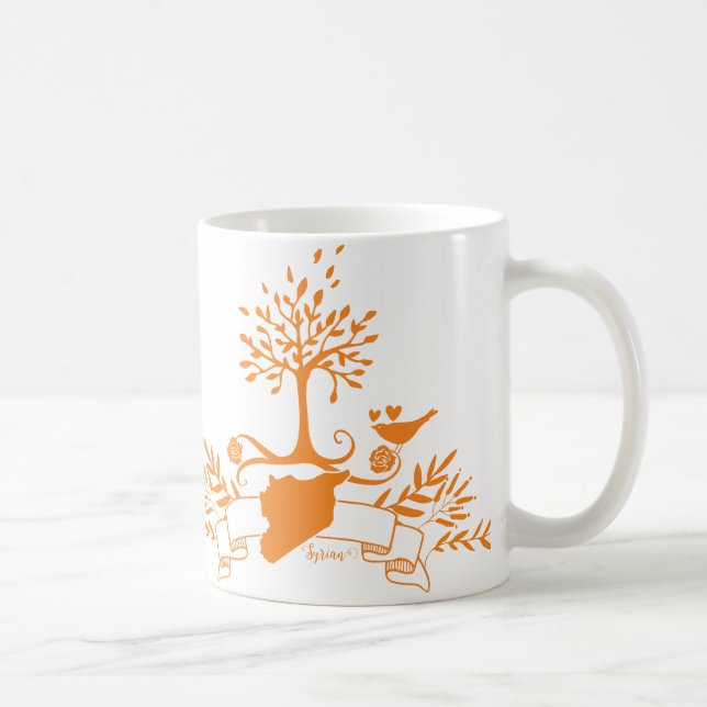 Map of Syria -Natural style Coffee Mug (Right)