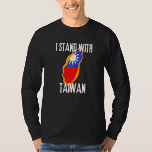 Map Of Taiwan Flag Taiwanese Colors Country Of Tai T-Shirt