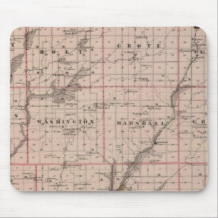 Map of Taylor County, State of Iowa Mouse Pad
