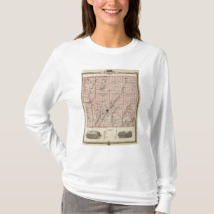 Map of Taylor County, State of Iowa T-Shirt