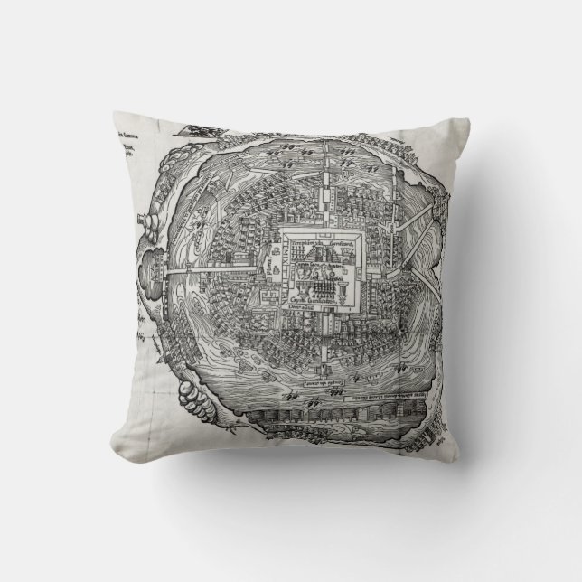 Map of Tenochtitlan Cushion (Front)