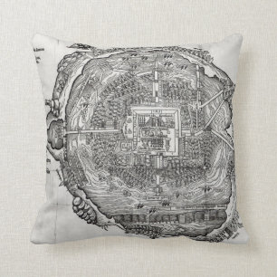 Map of Tenochtitlan Cushion
