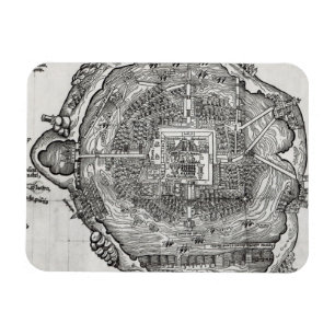 Map of Tenochtitlan Magnet