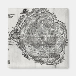 Map of Tenochtitlan Magnet