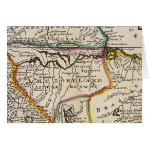 Map of Terra Firma, Peru, Amazone Land, Brasil