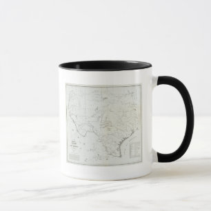 Map of Texas and part of New Mexico Mug
