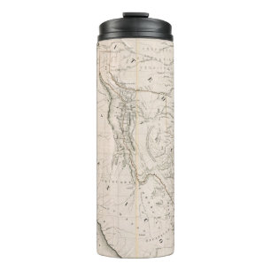 Map Of Texas And The Countries Adjacent Thermal Tumbler