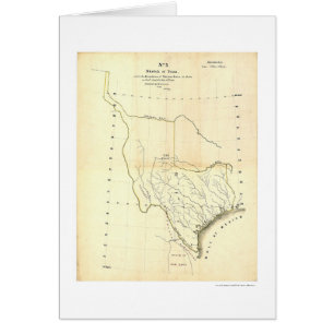 Map of Texas & Mexican States by Tanner 1839