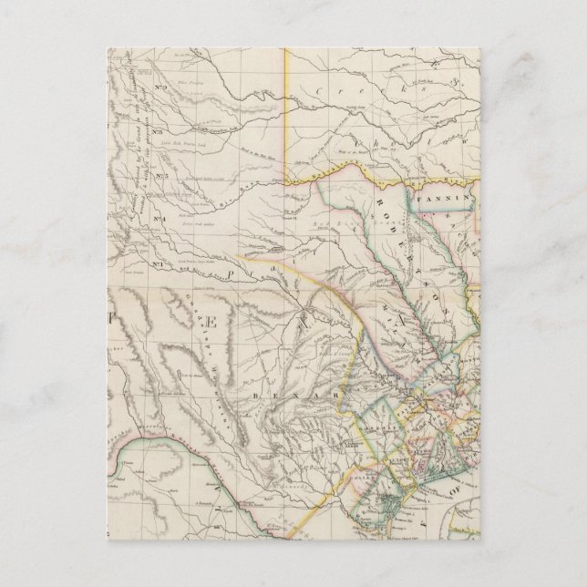 Map of Texas Postcard (Front)