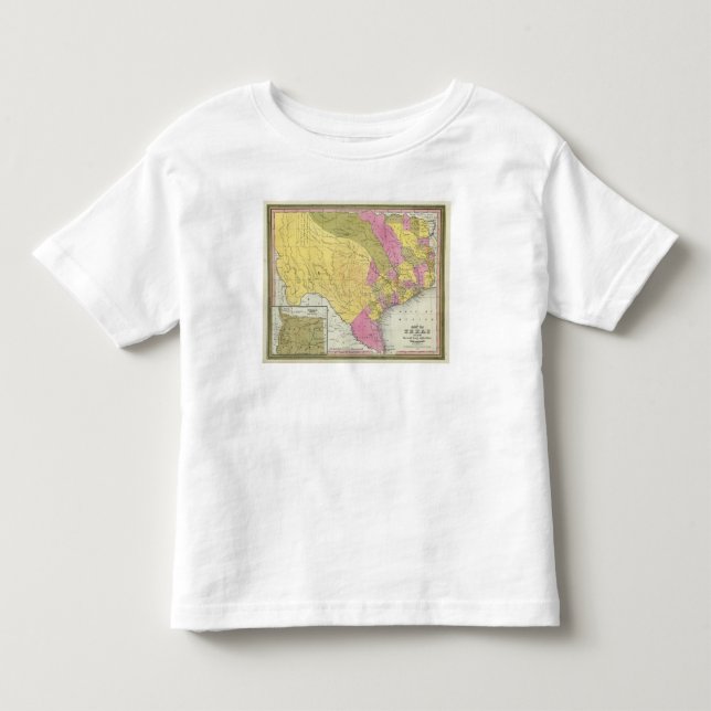 Map Of Texas Toddler T-Shirt (Front)