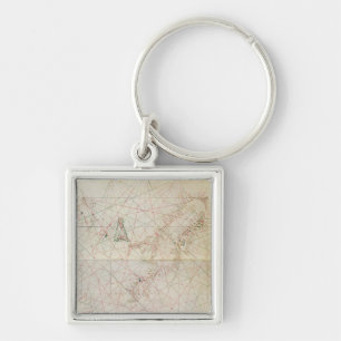 Map of the Adriatic Sea Key Ring