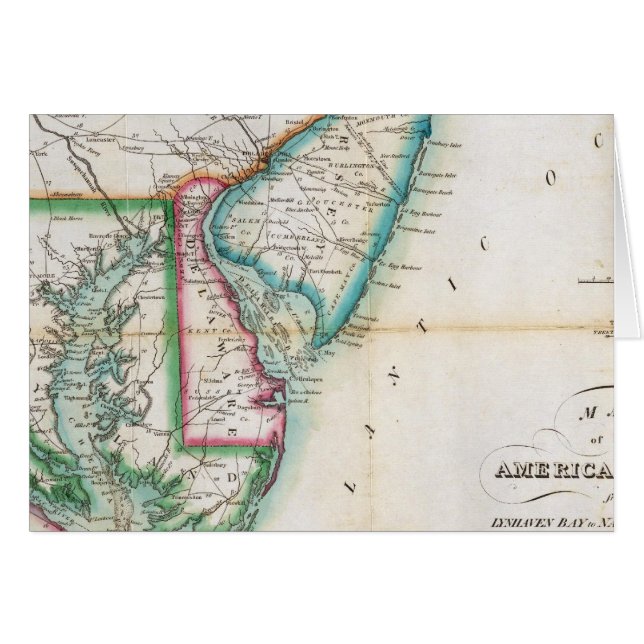 Map of the American Coast (Front Horizontal)