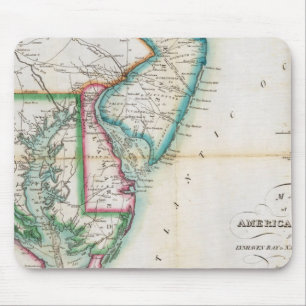 Map of the American Coast Mouse Pad