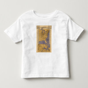 Map of the Atlantic States Toddler T-Shirt