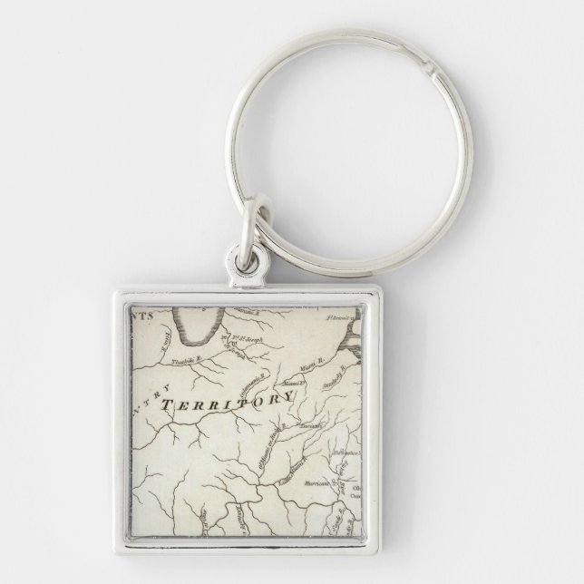 Map of the Back Settlements Key Ring (Front)