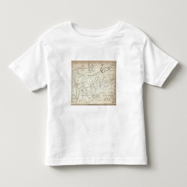 Map of the Back Settlements Toddler T-Shirt (Front)