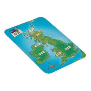 Map of the British Isles Magnet