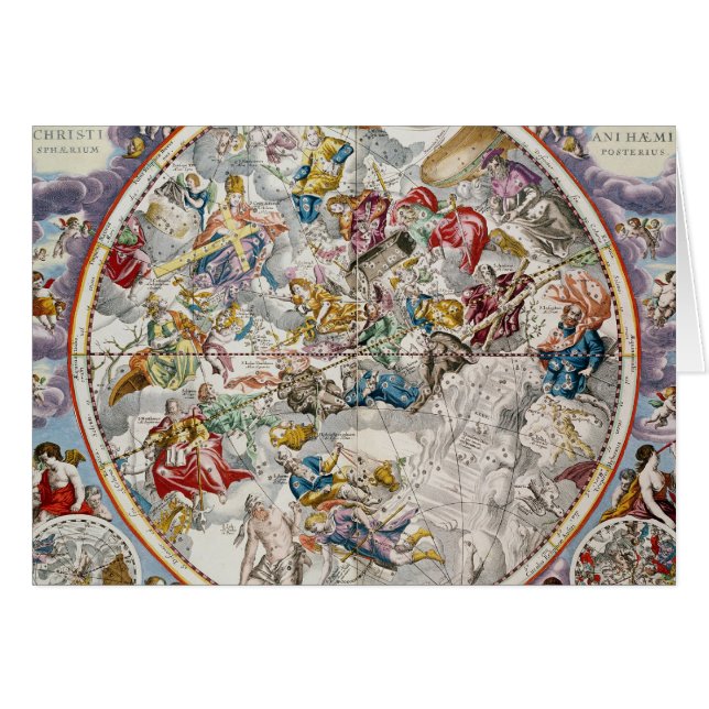 Map of the Christian Constellations as depicted (Front Horizontal)