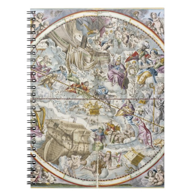 Map of the Christian Constellations as Depicted by Notebook (Front)