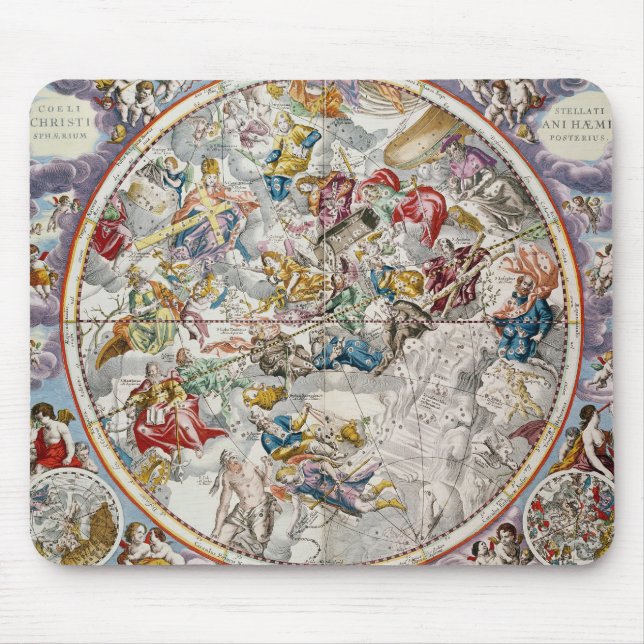 Map of the Christian Constellations as depicted Mouse Pad (Front)