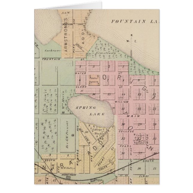 Map of the City of Albert Lea, Minnesota (Front)