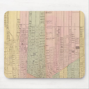 Map of the City of Detroit Mouse Pad