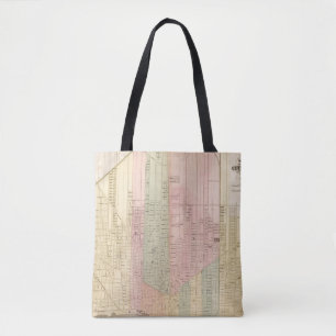 Map of the City of Detroit Tote Bag
