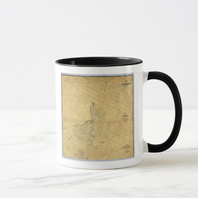 Map Of The City Of Los Angeles Mug (Right)