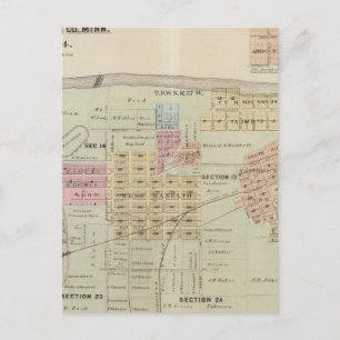 Map of the City of Mankato, Minnesota Postcard