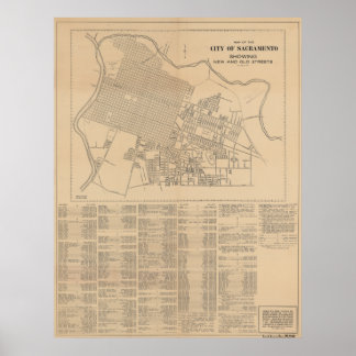 Map of the City of Sacramento, 1916 Poster