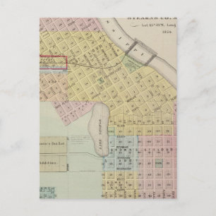 Map of the City of St. Cloud, Minnesota Postcard