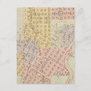 Map of the City of St. Peter, Minnesota Postcard