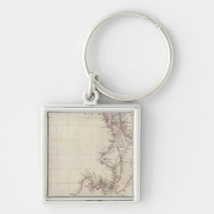 Map of the Colony of New Zealand Key Ring