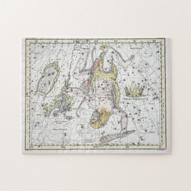 Map of The Constellations Plate VIII Jigsaw Puzzle (Horizontal)
