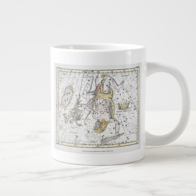 Map of The Constellations Plate VIII Large Coffee Mug (Right)