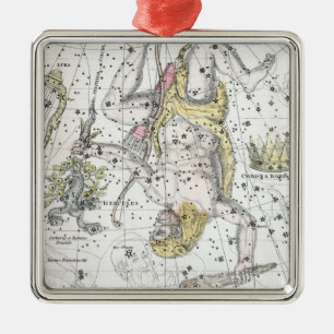 Map of The Constellations Plate VIII Metal Tree Decoration