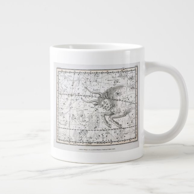 Map of The Constellations Plate XIV Large Coffee Mug (Right)