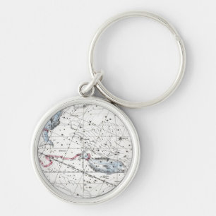 Map of The Constellations Plate XXII Key Ring
