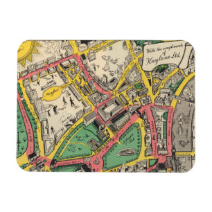Map of the Coronation Route, London, England Magnet
